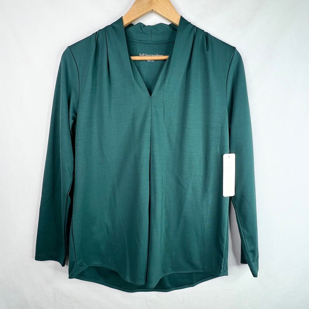 NWT Soft Surroundings Atlantic Deep Bergamot Top Small